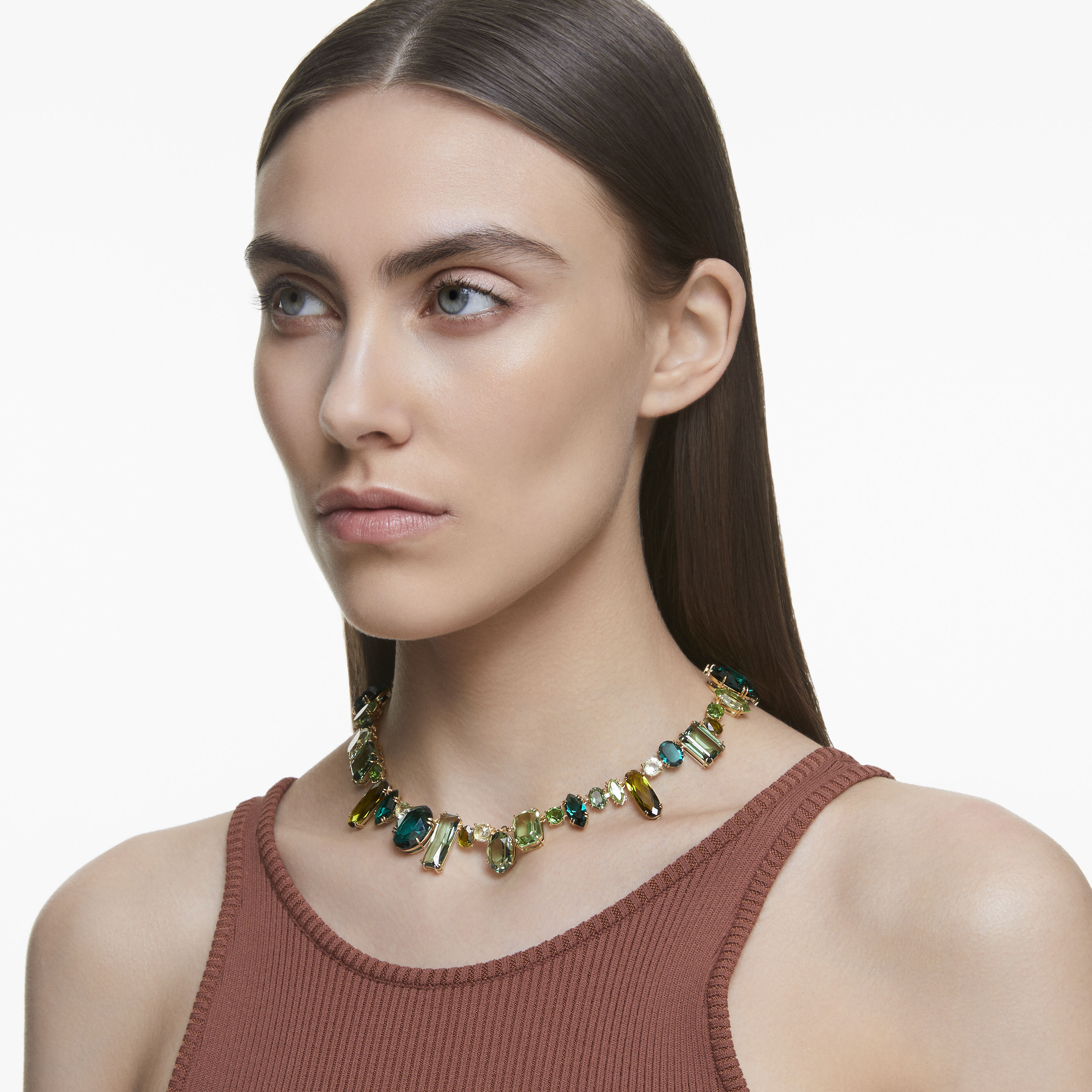 Swarovski green necklace hotsell