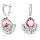 swarovski idyllia drop earrings shell pink rhodium plated