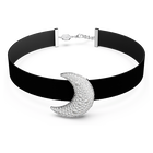 swarovski luna choker moon white rhodium plated