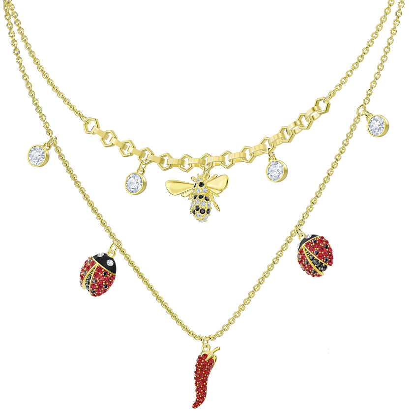 Lisabel Necklace, Multi-colored, Gold-tone plated