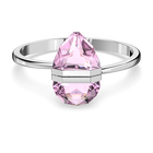 swarovski lucent bangle magnetic pink rhodium plated