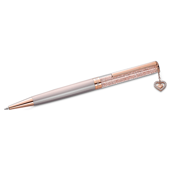 swarovski crystalline ballpoint pen  pink  rose gold tone plated
