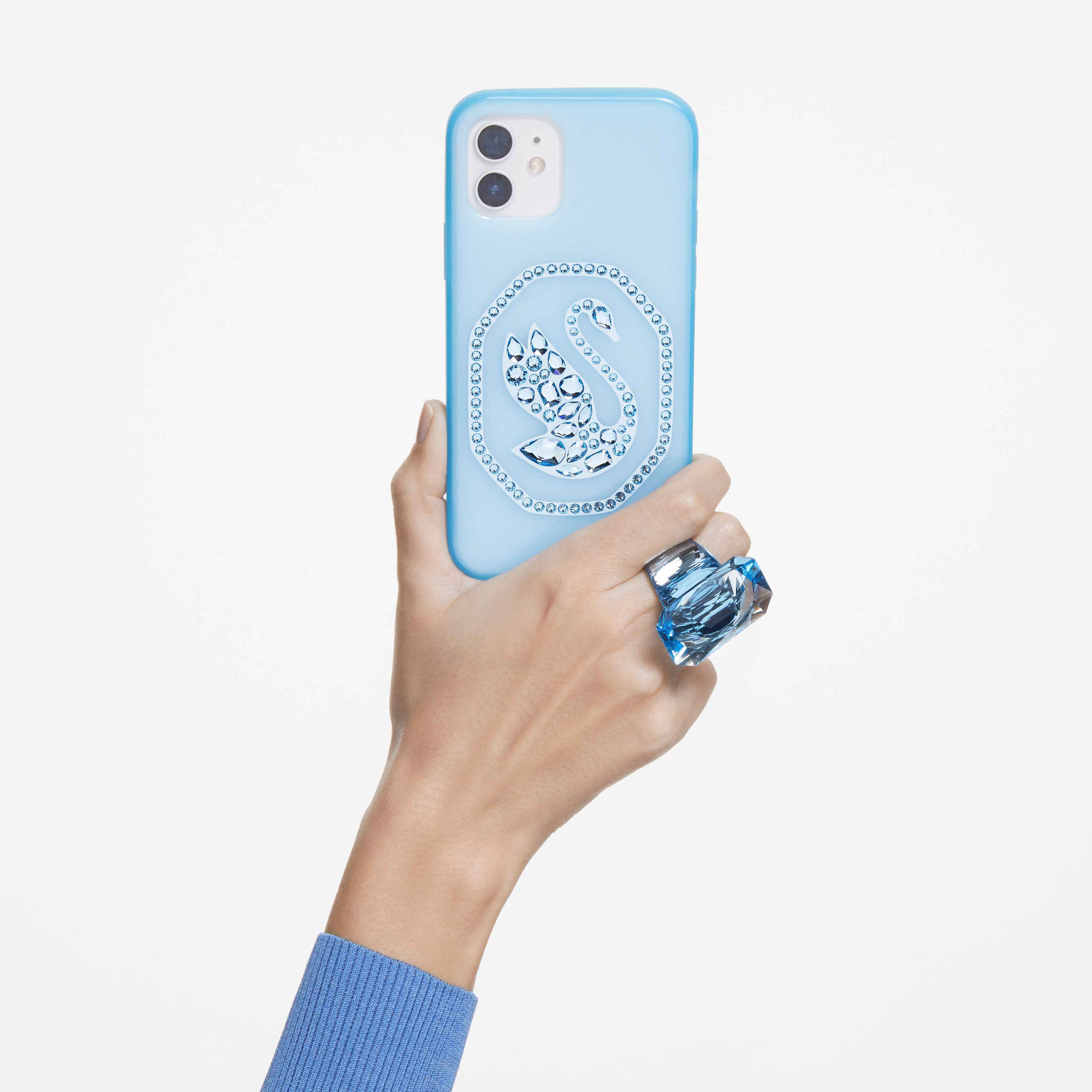 swarovski signum smartphone case  iphone  12 12 pro  blue
