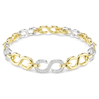 swarovski dextera bracelet  round cut  white  mixed metal finish