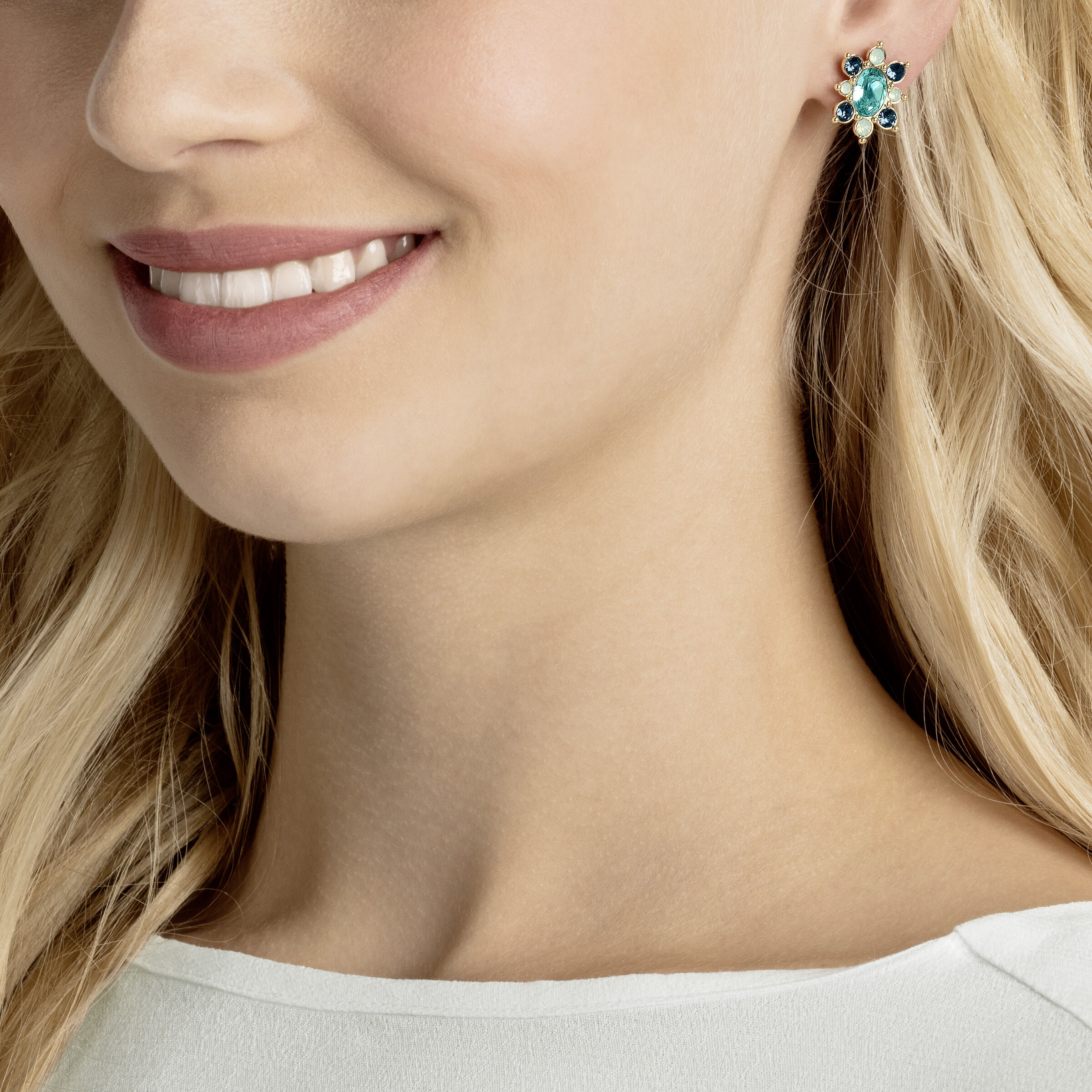 Swarovski lucky goddess clearance earrings