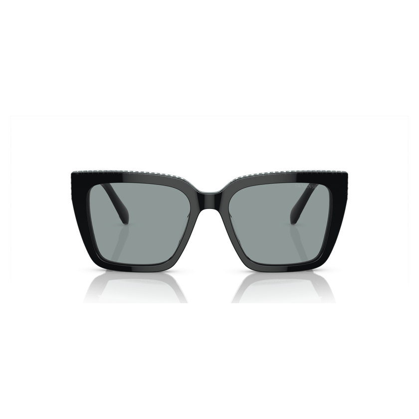 swarovski sunglasses  square shape  sk6013el  black