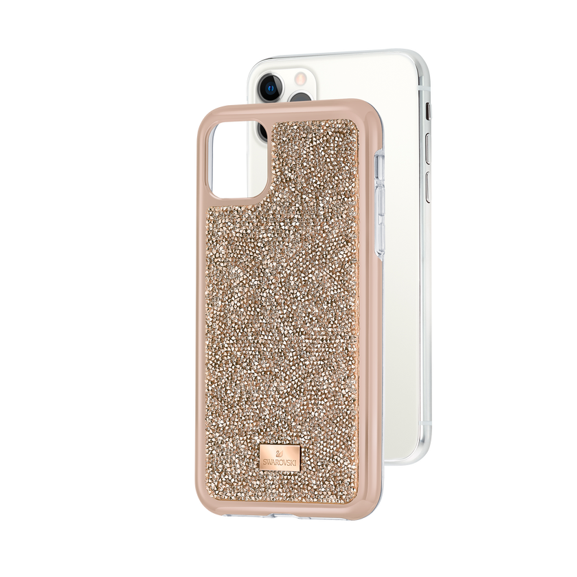 Glam Rock Smartphone Case with Bumper, iPhone® 11 Pro Max, Rose gold tone