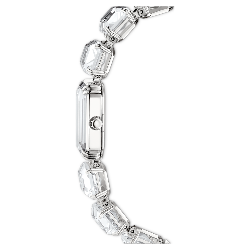 swarovski watch  octagon cut bracelet  white  stainless steel