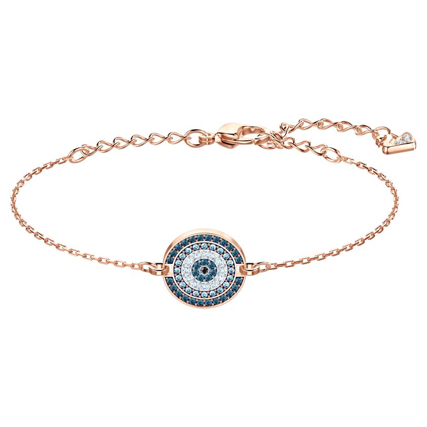 Luckily Bracelet, Multi-colored, Rose-gold tone plated