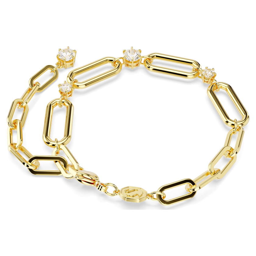 swarovski constella bracelet  white  gold tone plated