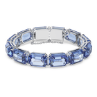 swarovski millenia bracelet octagon cut crystals blue rhodium plated