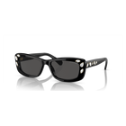 swarovski sunglasses rectangular shape sk6008el black