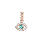 Swarovski Remix Collection charm, Evil eye, Multicolored, Rose gold-tone plated