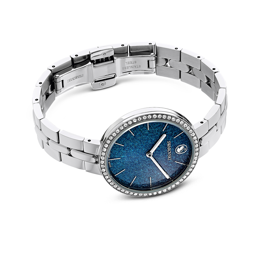 swarovski cosmopolitan watch  swiss made  metal bracelet  silver tone  stainless steel