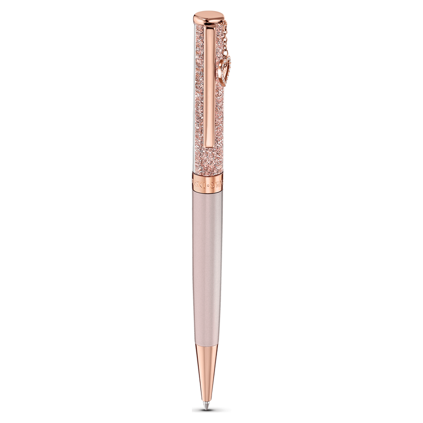 swarovski crystalline ballpoint pen  pink  rose gold tone plated