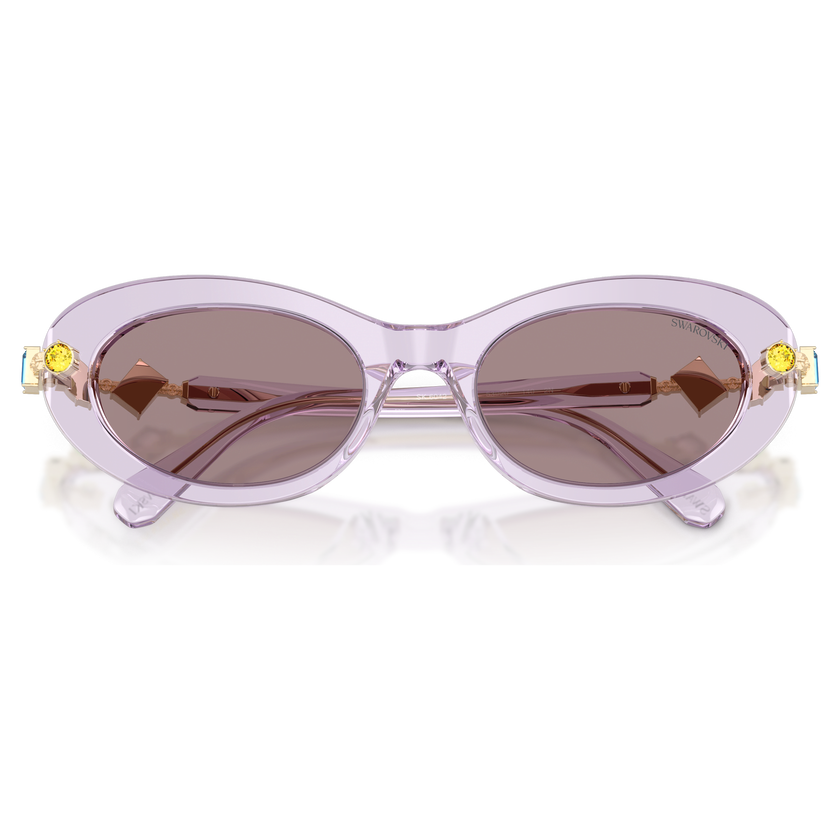 swarovski sunglasses  pillow shape  pink
