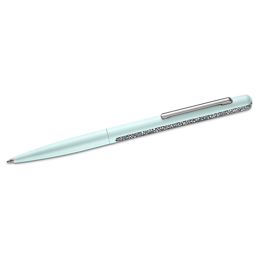 swarovski crystal shimmer ballpoint pen  light green  chromed plated