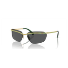swarovski sunglasses rectangular shape sk7001el black