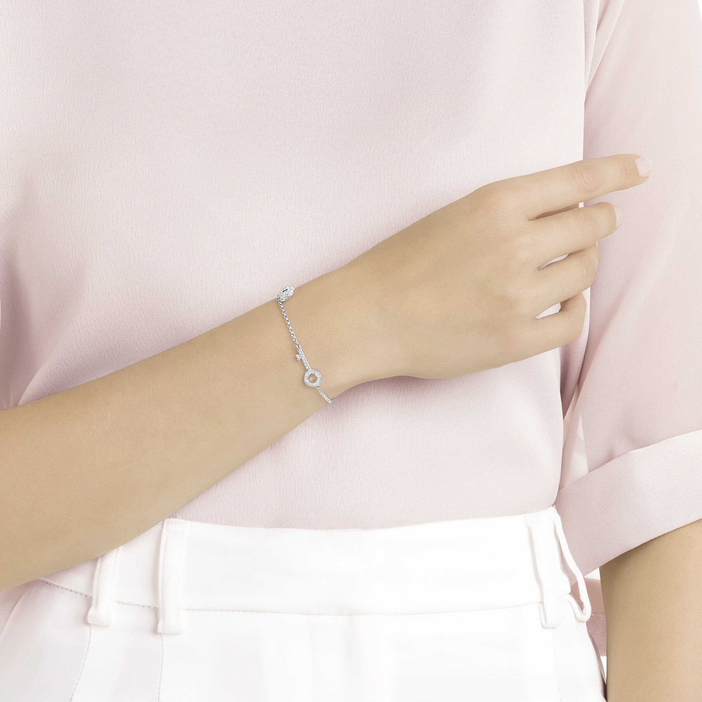 Swarovski Remix Collection Lock Strand White Rhodium plated
