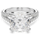 swarovski stilla ring square cut white silver tone finish