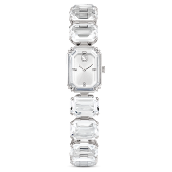 swarovski watch  octagon cut bracelet  white  stainless steel