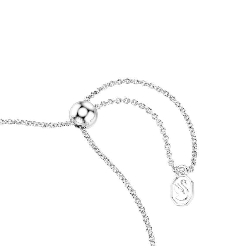 swarovski matrix tennis bracelet  gradient of round cuts  multicolored  rhodium plated