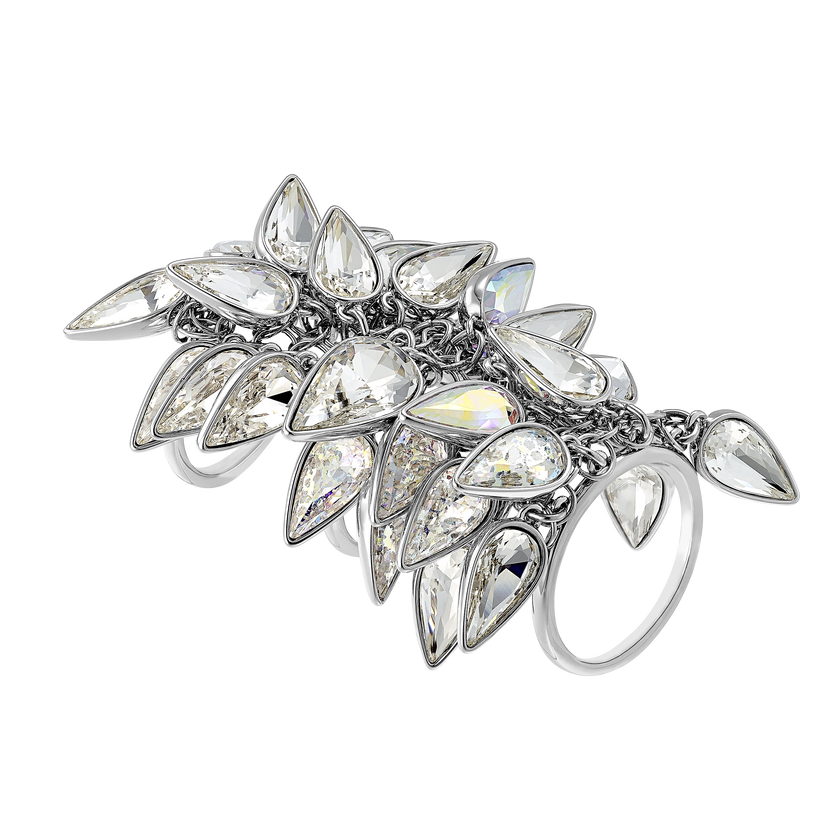 Polar Bestiary Cocktail Ring, Multi-colored, Rhodium plated