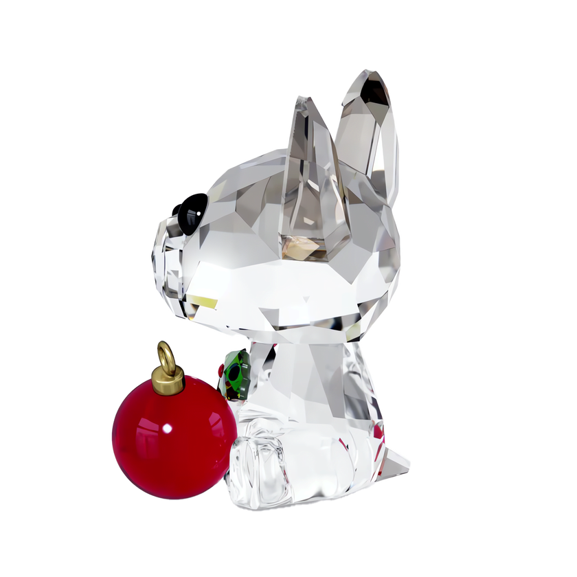 swarovski holiday cheers french bulldog