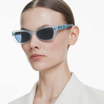 swarovski sunglasses  rectangular shape  sk6033  blue