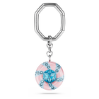 swarovski dulcis key ring round cut multicolored rhodium plated