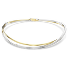 swarovski hyperbola choker round cut white mixed metal finish