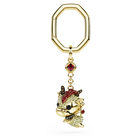 Chinese Zodiac key ring, Dragon, Yellow, Gold-tone plated