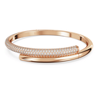 swarovski dextera bangle  magnetic closure  white  rose gold tone plated
