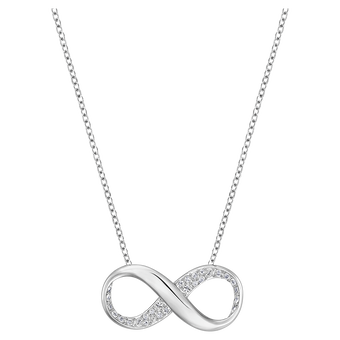 swarovski exist pendant  infinity  white  rhodium plated