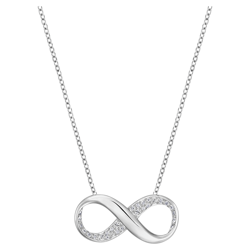 swarovski exist pendant  infinity  white  rhodium plated