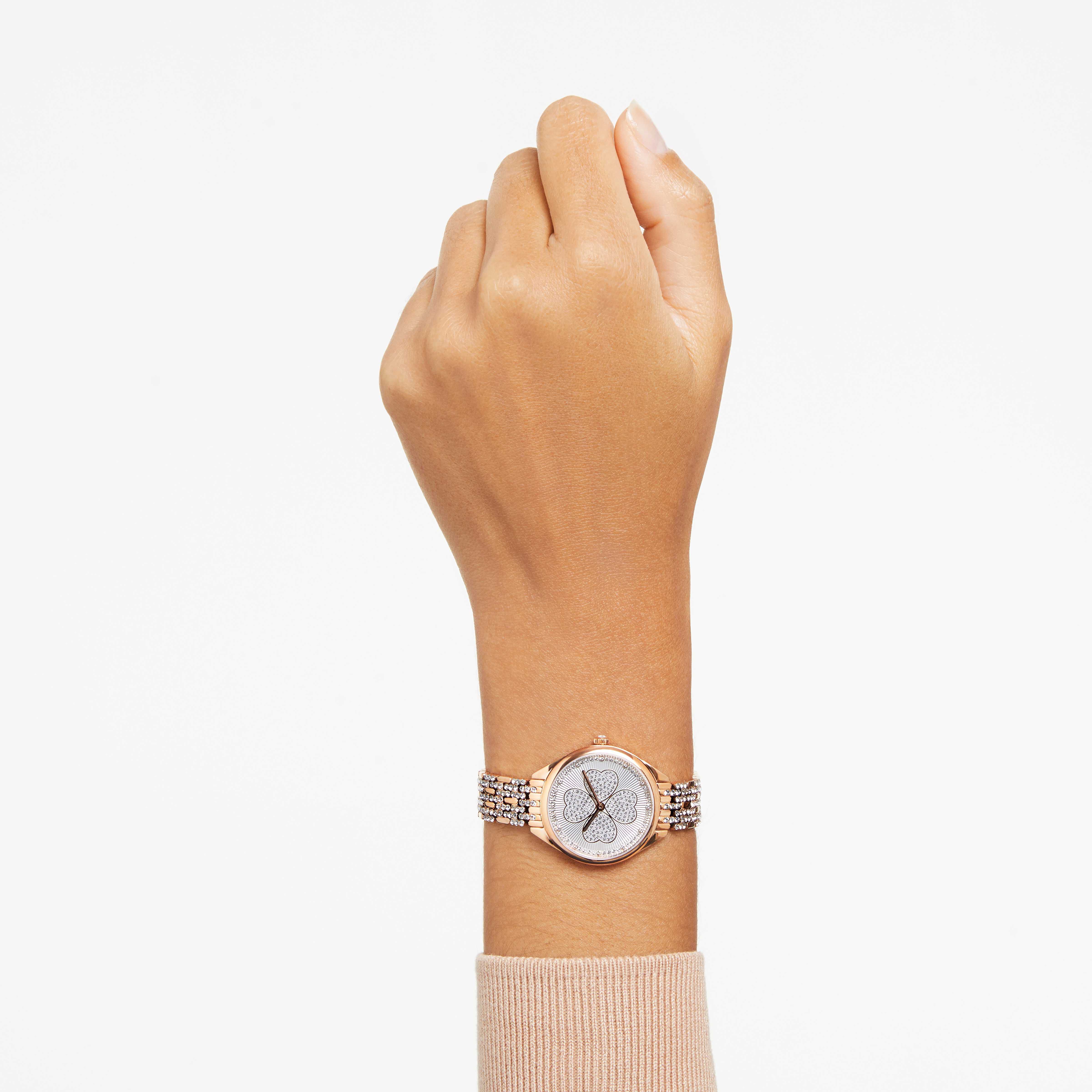 Buy Swarovski Attract watch Swiss Made Clover Crystal bracelet Rose gold tone Rose gold tone finish