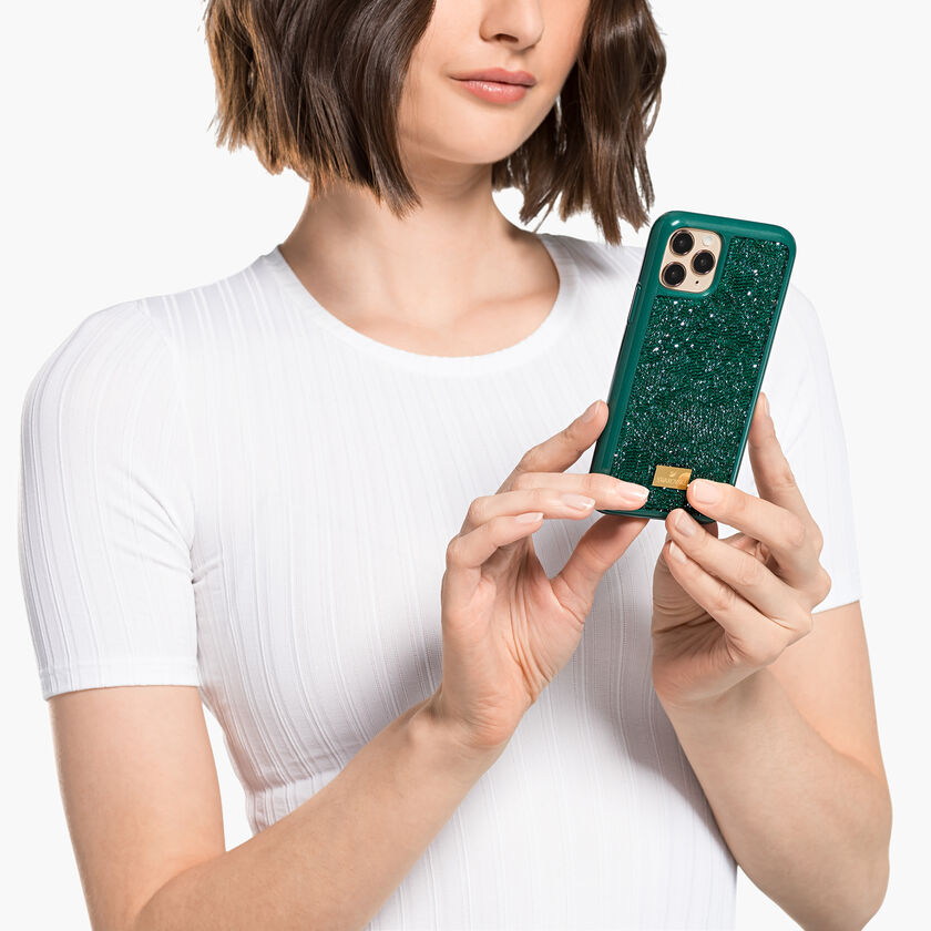 Buy Swarovski Glam Rock Smartphone Case, iPhone® 12 mini, Green