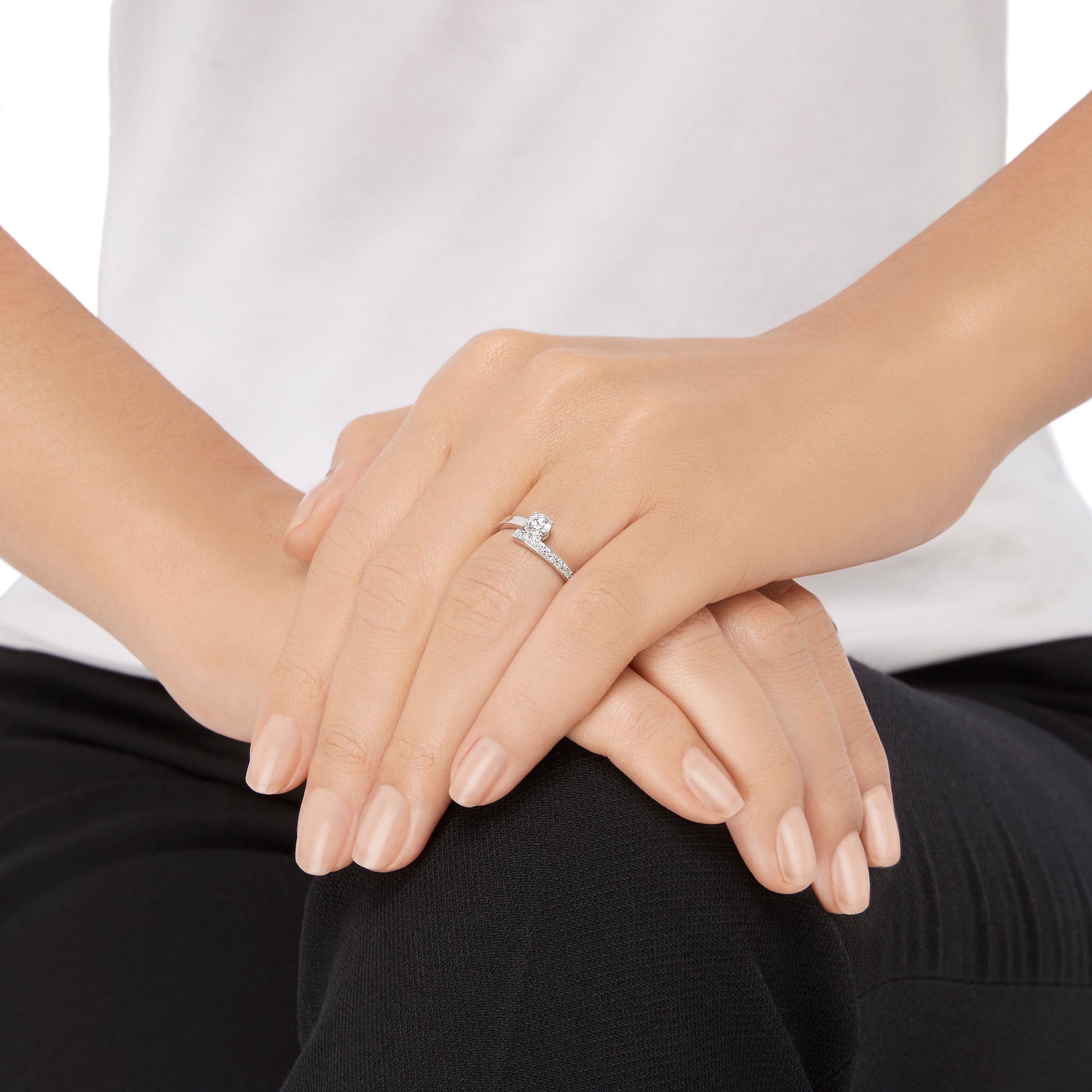 Buy Swarovski Fresh Ring Small White Rhodium plated