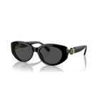 swarovski sunglasses cat eye shape sk6002el black