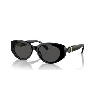 swarovski sunglasses  cat eye shape  sk6002el  black