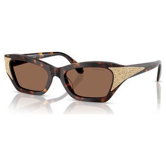 swarovski sunglasses square shape sk6029 brown