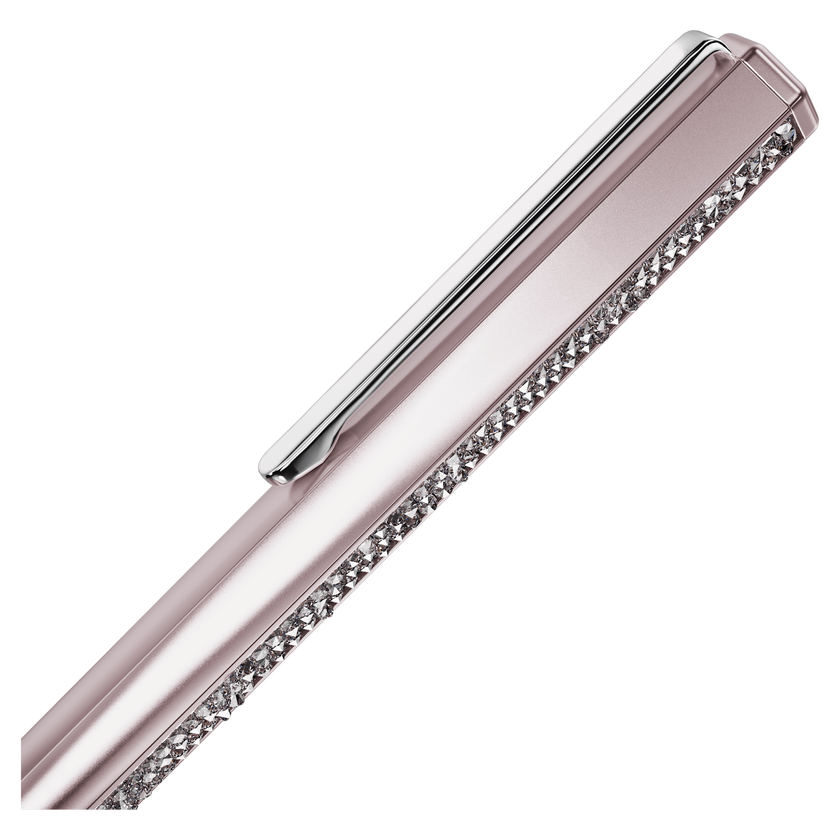swarovski crystal shimmer ballpoint pen  pink lacquered  rose gold tone finish