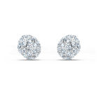 swarovski so cool stud earrings white rhodium plated