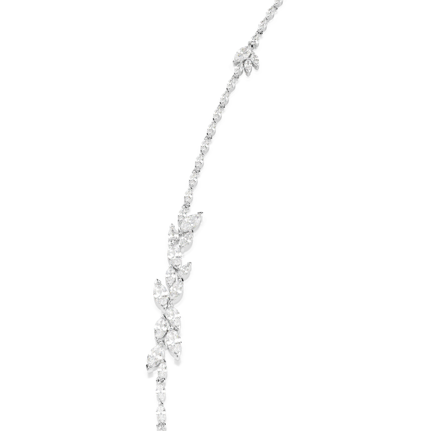 swarovski mesmera strandage  marquise cut  white  rhodium plated