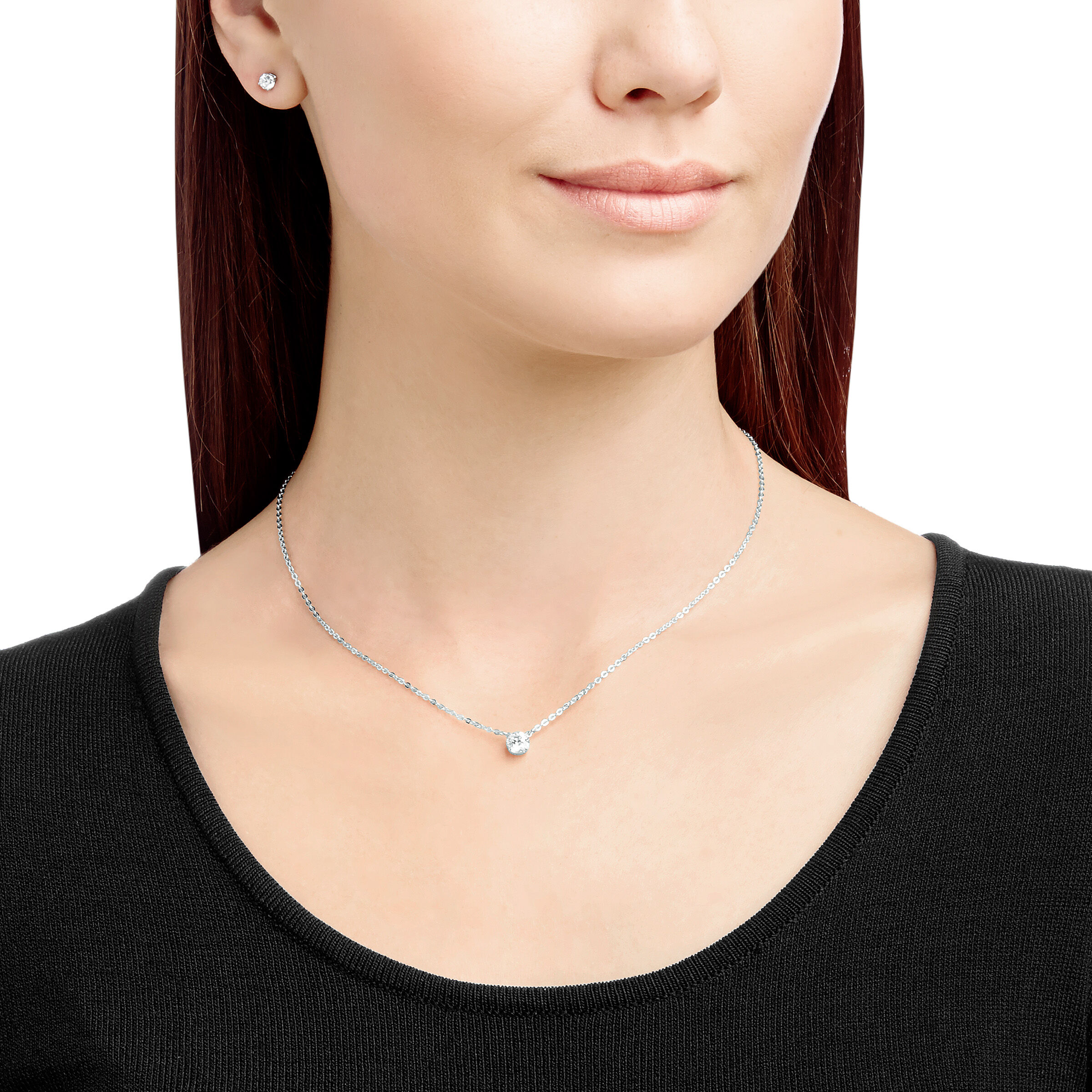 Buy Swarovski Attract Square Set White Rhodium Plating