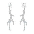 Polar Bestiary Pierced Earrings, Multi-colored, Rhodium plated