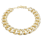 swarovski imber necklace statement mixed cuts large white gold tone plated