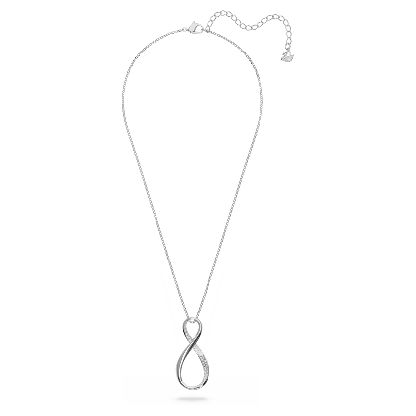swarovski exist pendant  infinity  white  rhodium plated