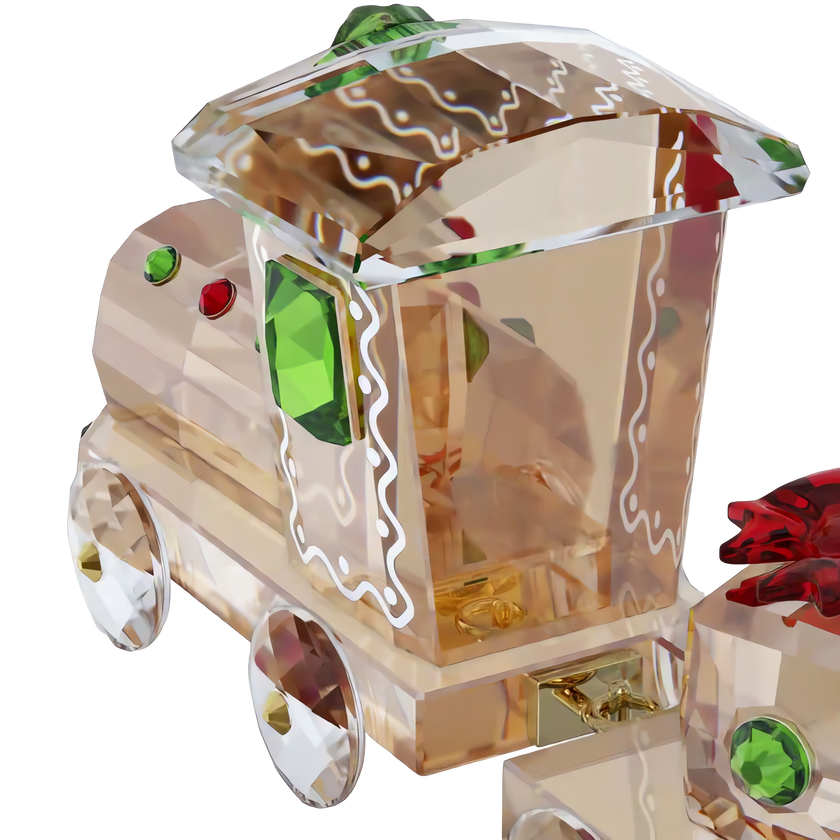 swarovski holiday cheers train set