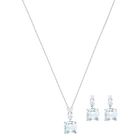 Vintage Set, Blue, Rhodium Plating